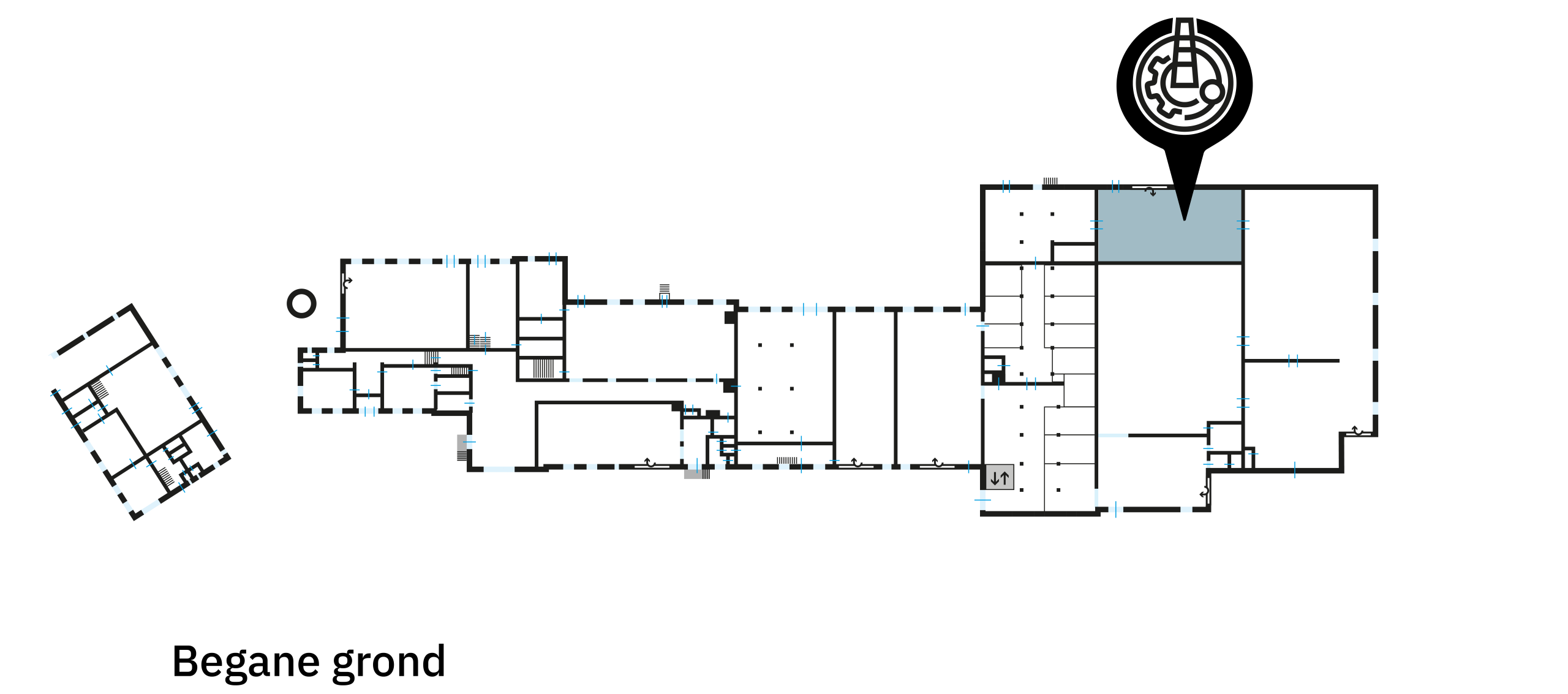 Plattegrond ruimte 1K